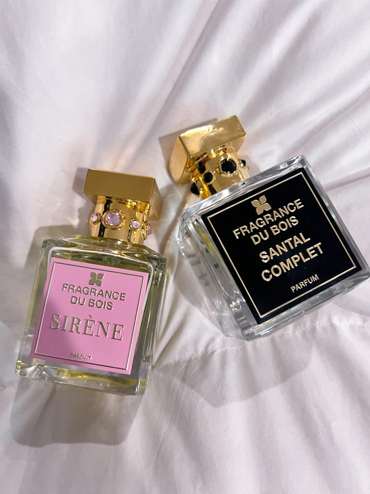 Fragrance Du Bois Sirene and Santal Complet Travel Spray Decant