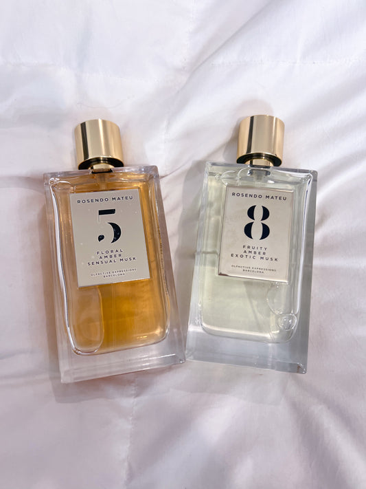Rosendo Mateu No 5, No 8 Travel Spray Decant